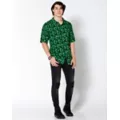 Weed Leaf Button Down Shirt at Spencer's