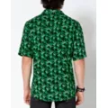 Weed Leaf Button Down Shirt at Spencer's