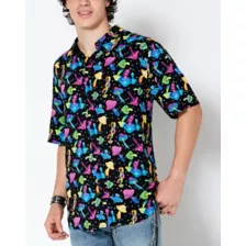 Mushroom Button Down Shirt at Spencer's