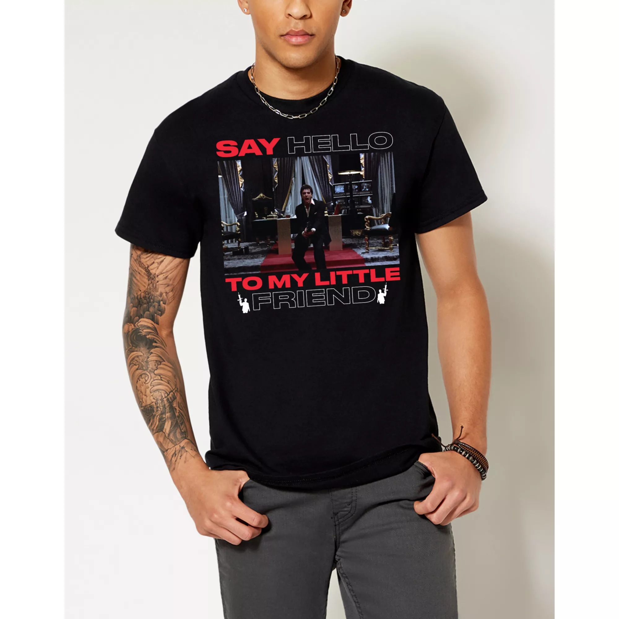 Say Hello To My Little Friend T Shirt - Scarface at Spencer's