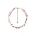 Pink and Goldtone Butterfly Chain Choker Necklace at Spencer's