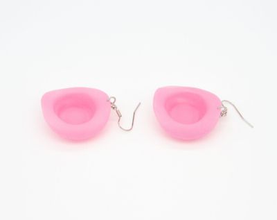 Pink Cowgirl Hat Dangle Earrings