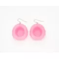 Pink Cowgirl Hat Dangle Earrings at Spencer's