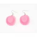 Pink Cowgirl Hat Dangle Earrings at Spencer's