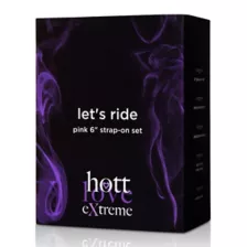 Let's Ride Pink Strap-On Dildo Set 6 Inch - Hott Love Extreme at Spencer's