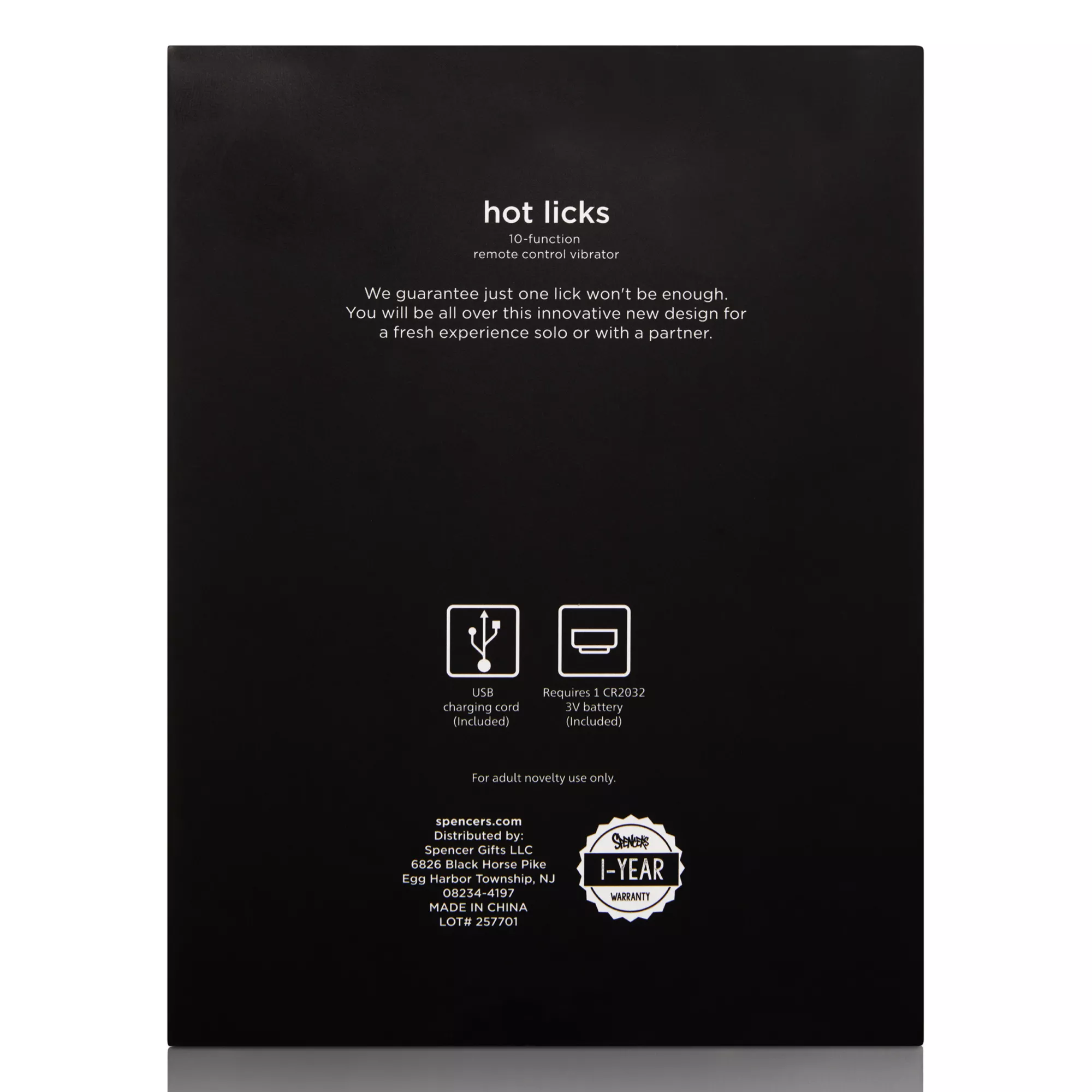 Hot Licks 10-Function Remote Control Vibrator - Hott Love Extreme at Spencer's