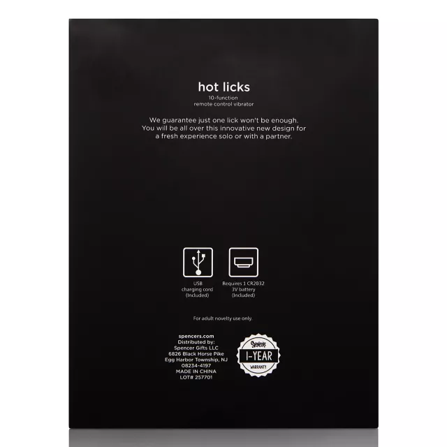 Hot Licks 10-Function Remote Control Vibrator - Hott Love Extreme at Spencer's