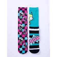 Multi-Pack Zim and GIR Crew Socks 2 Pair - Invader Zim at Spencer's