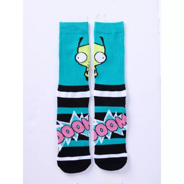 Multi-Pack Zim and GIR Crew Socks 2 Pair - Invader Zim at Spencer's