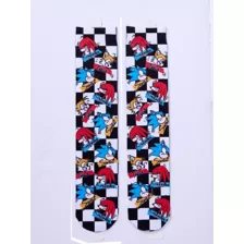 Multi-Pack Sonic Checkered Crew Socks 2 Pair - Sonic the Hedgehog at Spencer's