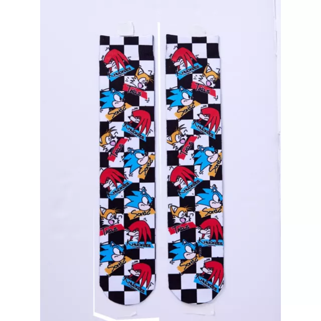 Multi-Pack Sonic Checkered Crew Socks 2 Pair - Sonic the Hedgehog at Spencer's