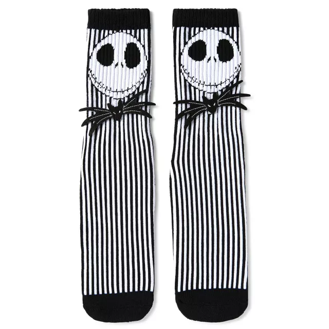 Multi-Pack Jack Skellington and Sally Crew Socks 2 Pack - The Nightmare Before Christmas at Spencer's