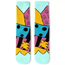 Multi-Pack Jack Skellington and Sally Crew Socks 2 Pack - The Nightmare Before Christmas at Spencer's