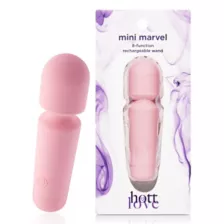 Pink Mini Marvel 8-Function Rechargeable Wand 4.5 Inch -  Hott Love at Spencer's