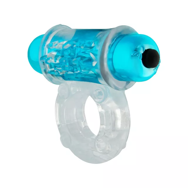 Blue Power Package Vibrating Cock Ring - Hott Love Extreme at Spencer's