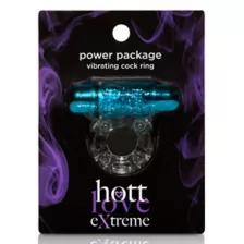 Blue Power Package Vibrating Cock Ring - Hott Love Extreme at Spencer's