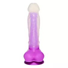 Glow in the Dark Glitter and Glow Vibrating Dildo 8.5 Inch - Hott Love Extreme at Spencer's