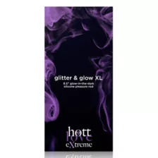 Glow in the Dark Glitter and Glow Vibrating Dildo 8.5 Inch - Hott Love Extreme at Spencer's