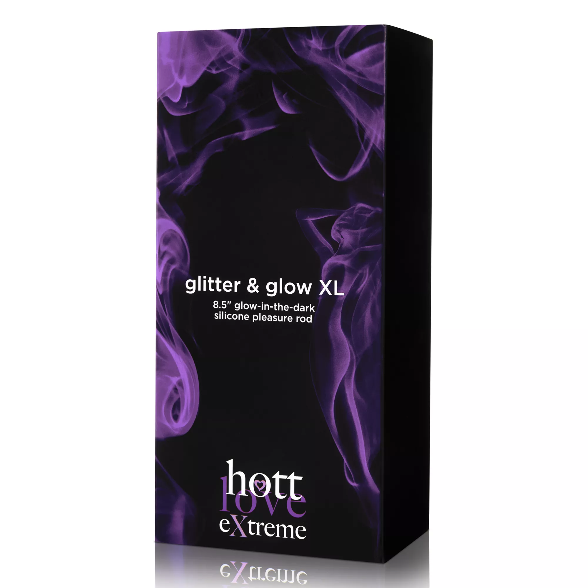 Glow in the Dark Glitter and Glow Vibrating Dildo 8.5 Inch - Hott Love Extreme at Spencer's