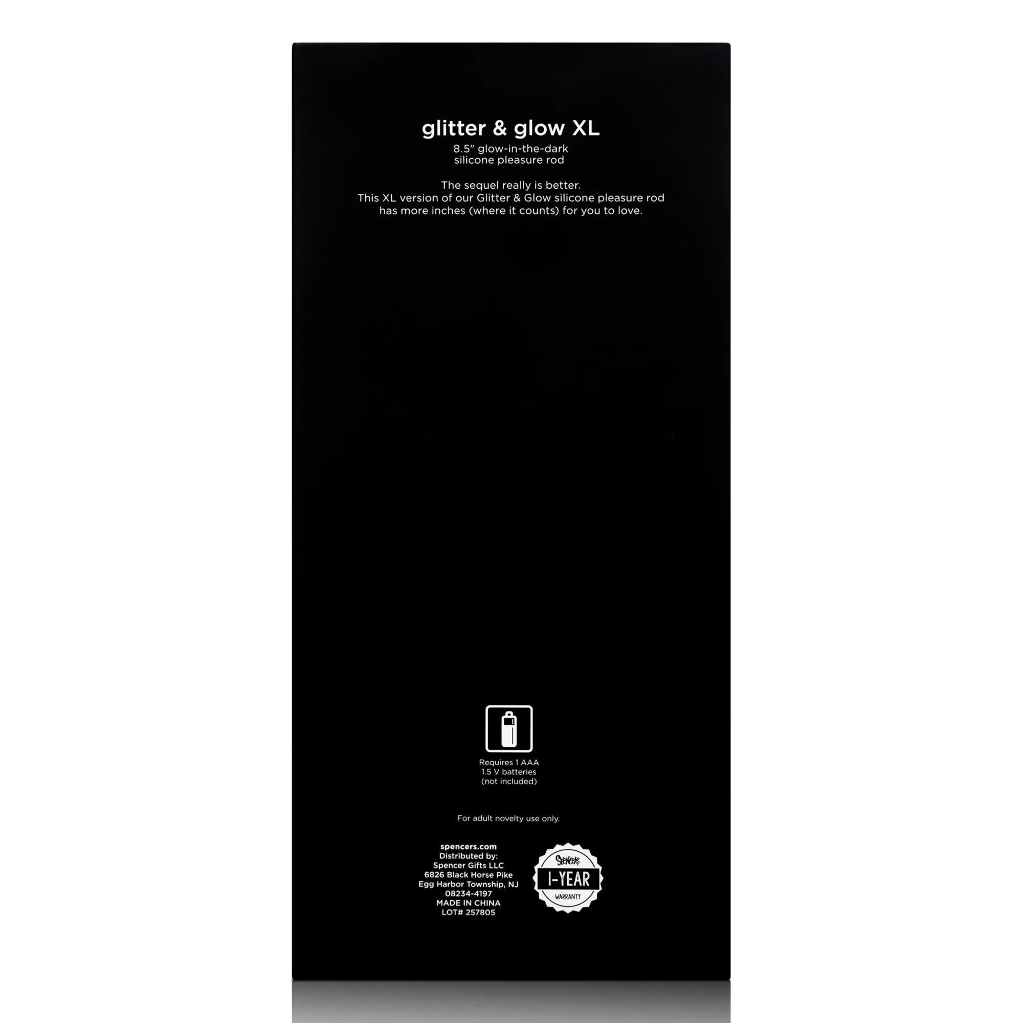 Glow in the Dark Glitter and Glow Vibrating Dildo 8.5 Inch - Hott Love Extreme at Spencer's