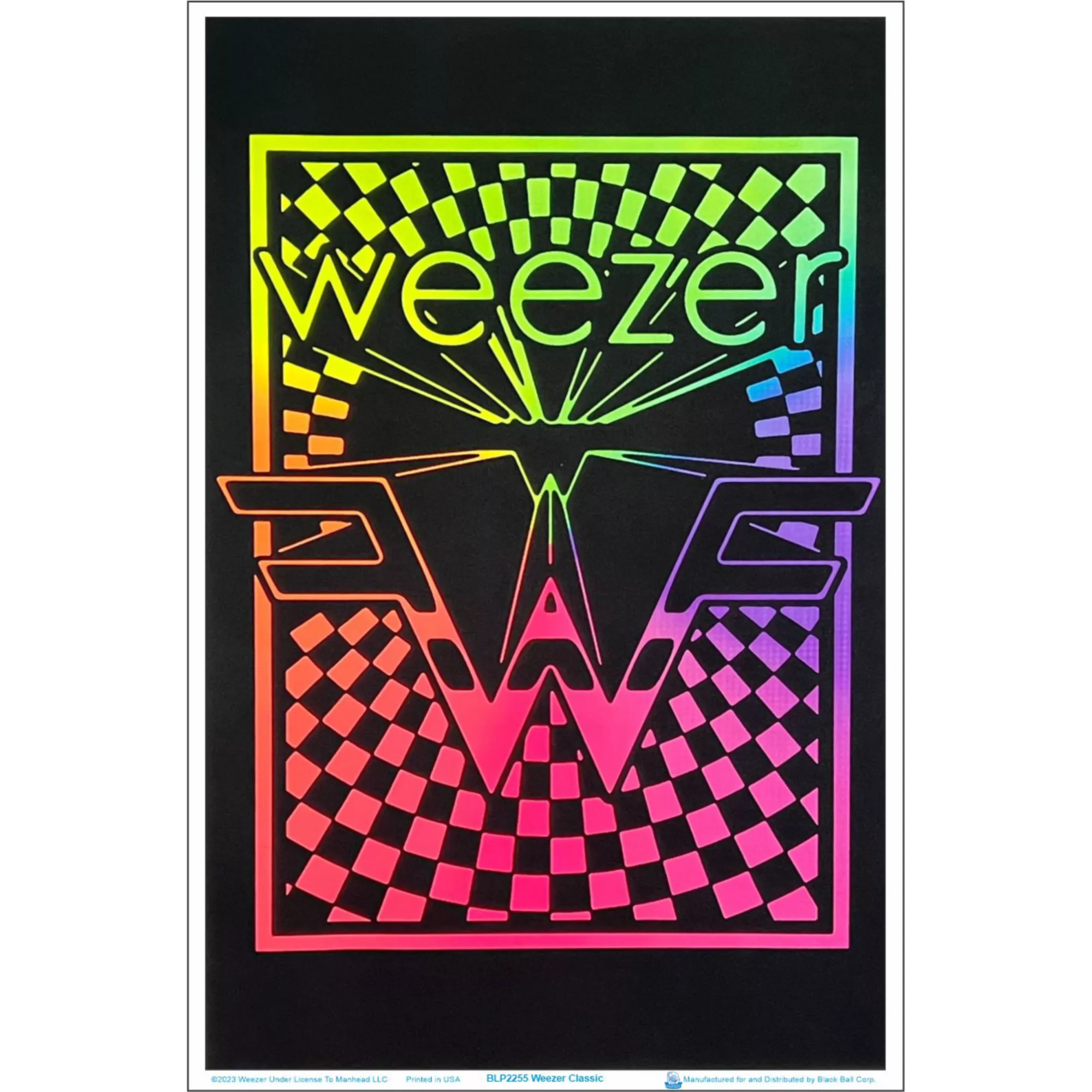Weezer Logo Flocked Poster - Weezer at Spencer's