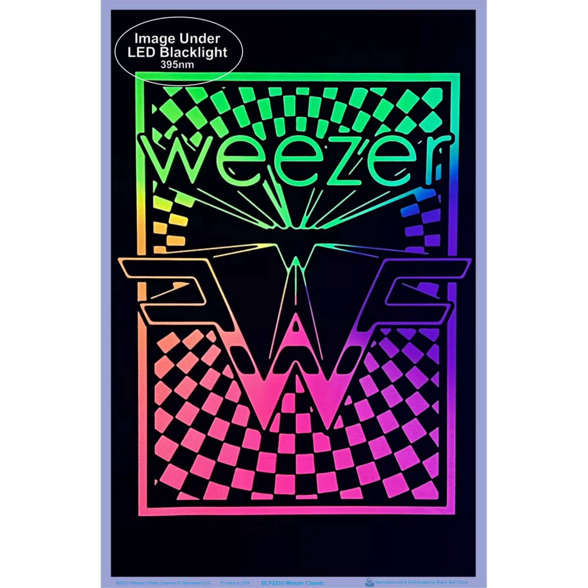 Weezer Logo Flocked Poster - Weezer at Spencer's