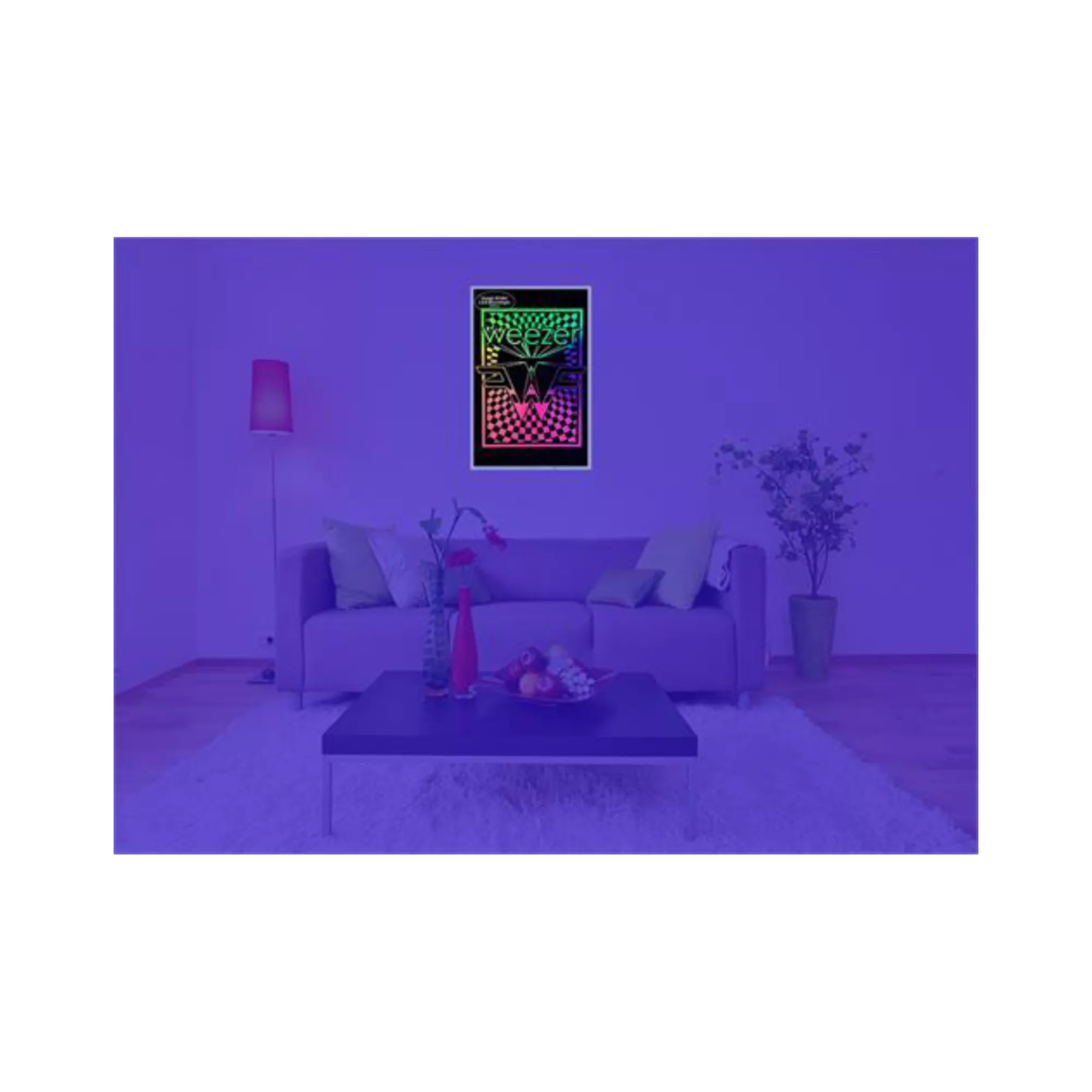 Weezer Logo Flocked Poster - Weezer at Spencer's