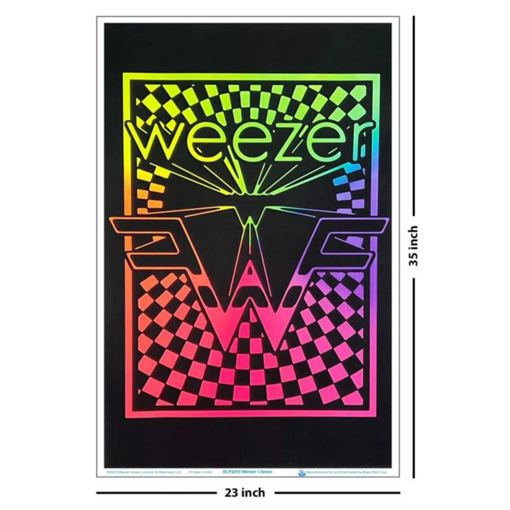 Weezer Logo Flocked Poster - Weezer at Spencer's