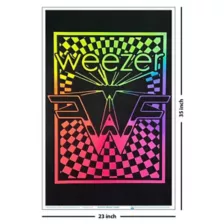 Weezer Logo Flocked Poster - Weezer at Spencer's