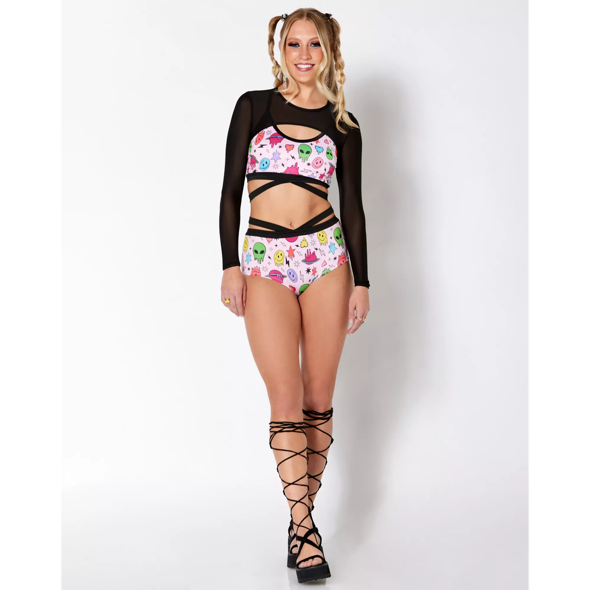 Long Sleeve Black Shrug at Spencer's