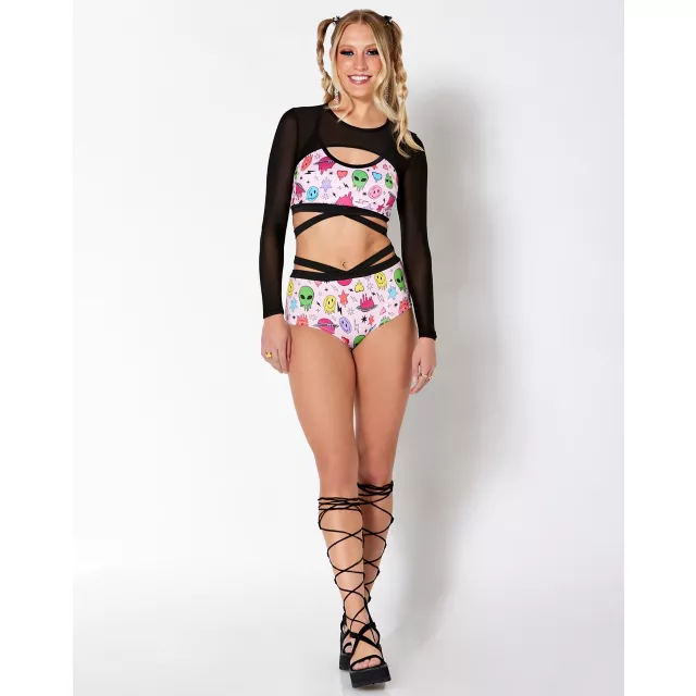 Long Sleeve Black Shrug at Spencer's