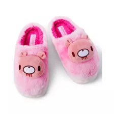 Pink Gloomy Bear Puff Slippers at Spencer's