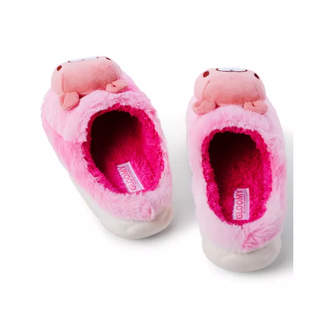 Pink Gloomy Bear Puff Slippers at Spencer's