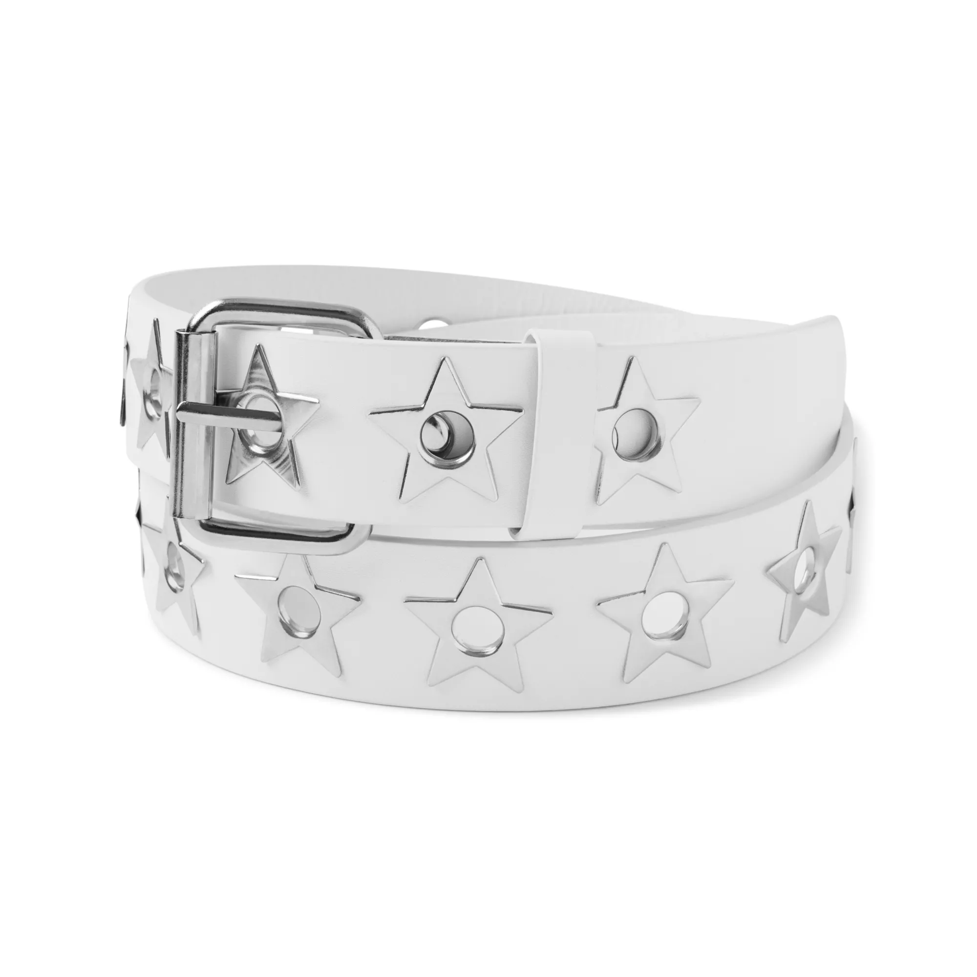 White Star Grommet Belt at Spencer's