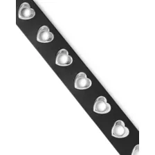 Black Heart Grommet Belt at Spencer's