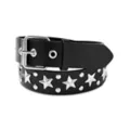 Black Studded and Star Grommet Belt at Spencer's
