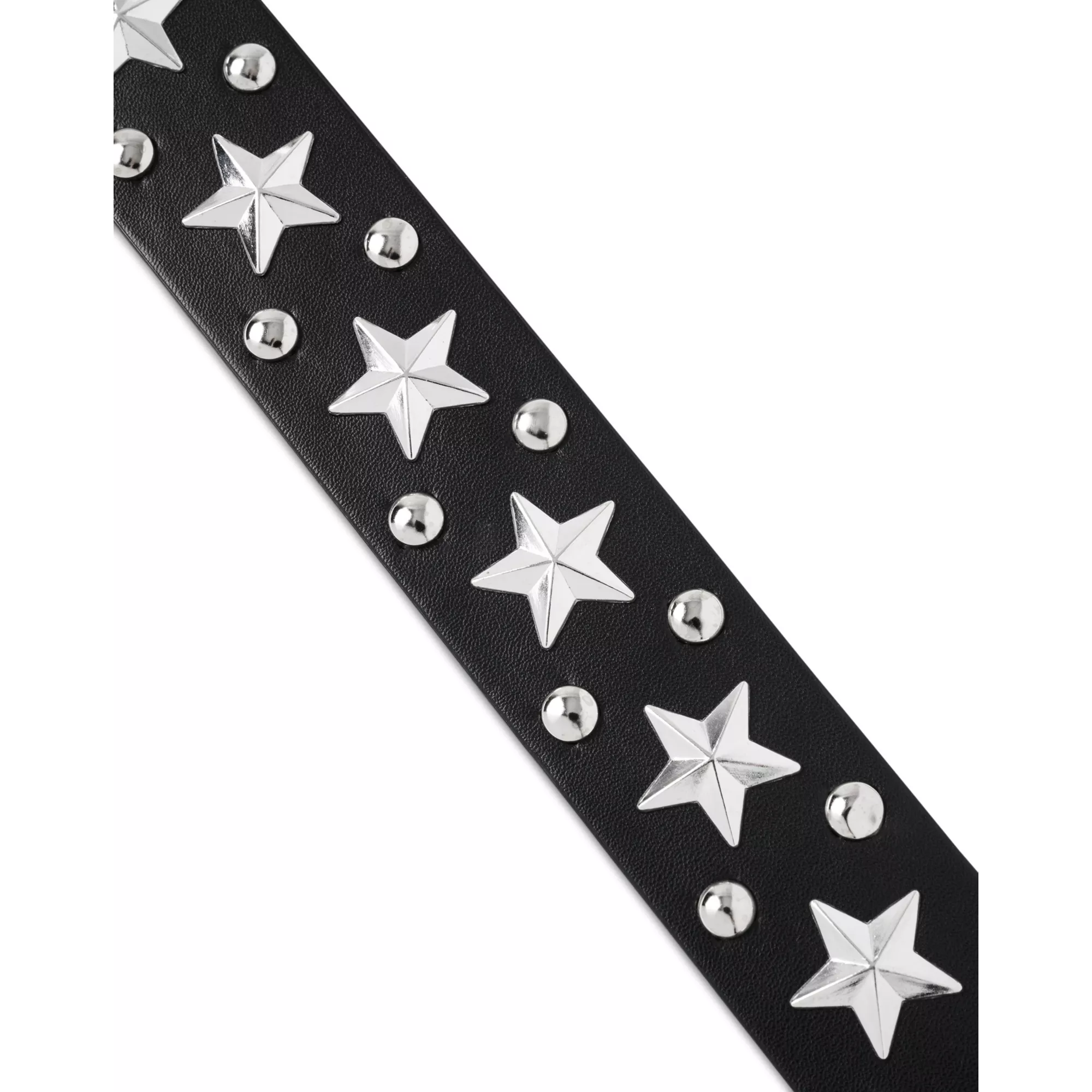 Black Studded and Star Grommet Belt