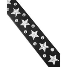 Black Studded and Star Grommet Belt at Spencer's