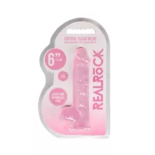 Pink Realistic Suction Cup Dildo with Balls - 6.7 Inch at Spencer's