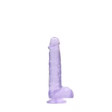 Purple Realistic Suction Cup Dildo - 6.7 Inch at Spencer's