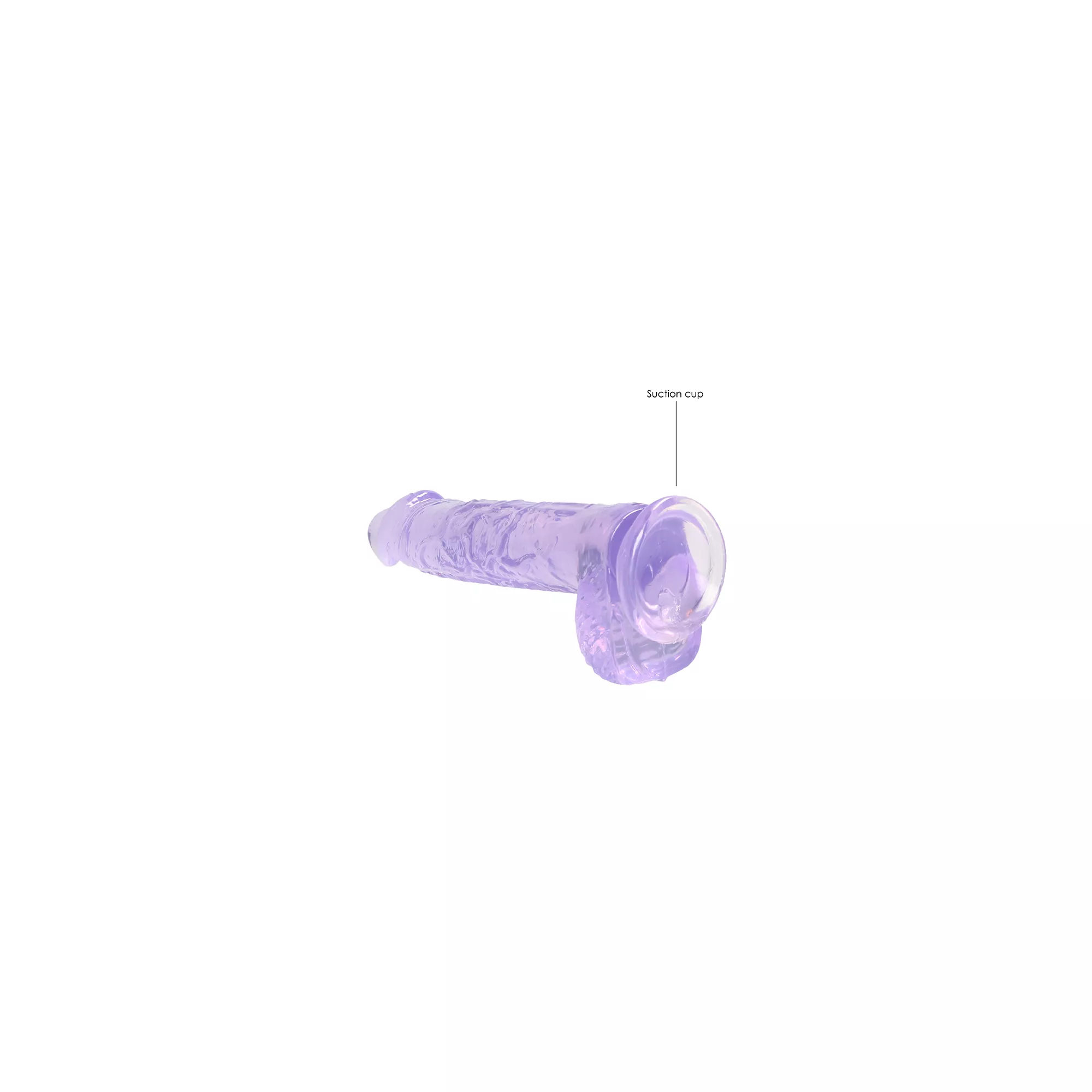 Purple Realistic Suction Cup Dildo - 6.7 Inch at Spencer's