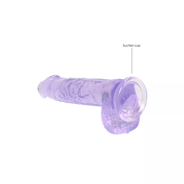 Purple Realistic Suction Cup Dildo - 6.7 Inch at Spencer's