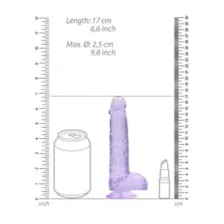 Purple Realistic Suction Cup Dildo - 6.7 Inch at Spencer's