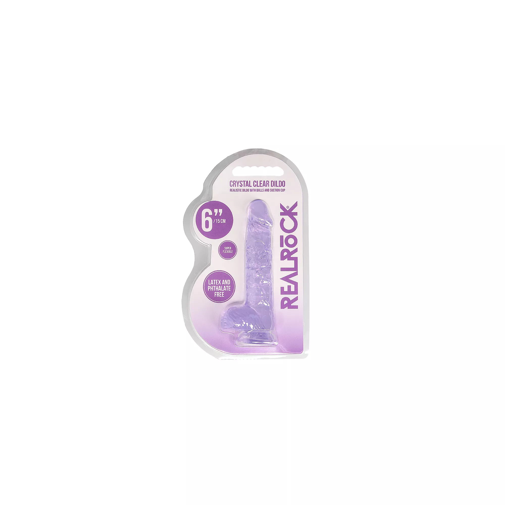 Purple Realistic Suction Cup Dildo - 6.7 Inch at Spencer's