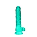 Turquoise Realistic Suction Cup Dildo - 8.3 Inch at Spencer's