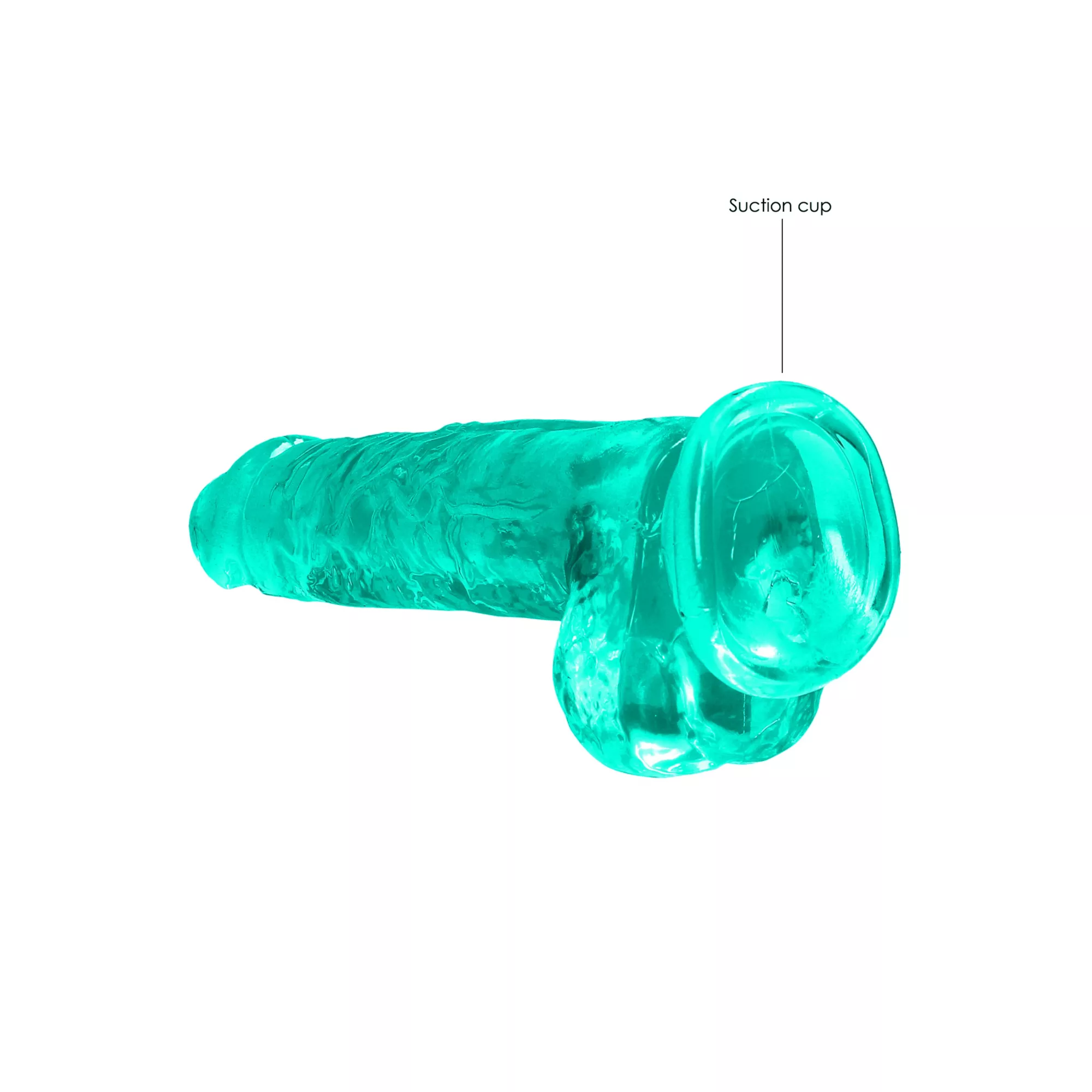 Turquoise Realistic Suction Cup Dildo - 8.3 Inch at Spencer's