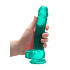 Turquoise Realistic Suction Cup Dildo - 8.3 Inch at Spencer's