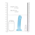 Clear Blue Non-Realistic Suction Cup Dildo - 7 Inch at Spencer's