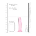 Clear Pink Realistic Suction Cup Dildo - 6 Inch at Spencer's