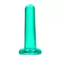 Clear Turquoise Non-Realistic Suction Cup Dildo - 5 Inch at Spencer's